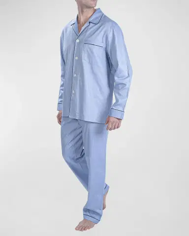 Majestic International Men's Piped Pajama Set | Thumbnail 2 Majestic International Men's Piped Pajama Set | Thumbnail 2