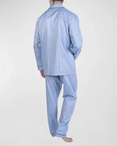 Majestic International Men's Piped Pajama Set | Thumbnail 3 Majestic International Men's Piped Pajama Set | Thumbnail 3