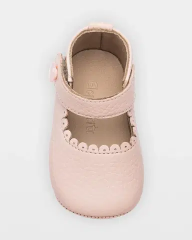 Elephantito Girl's Scalloped Leather Mary Jane | Thumbnail 2 Elephantito Girl's Scalloped Leather Mary Jane | Thumbnail 2