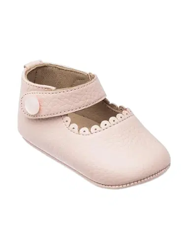 Elephantito Girl's Scalloped Leather Mary Jane | Thumbnail 3 Elephantito Girl's Scalloped Leather Mary Jane | Thumbnail 3