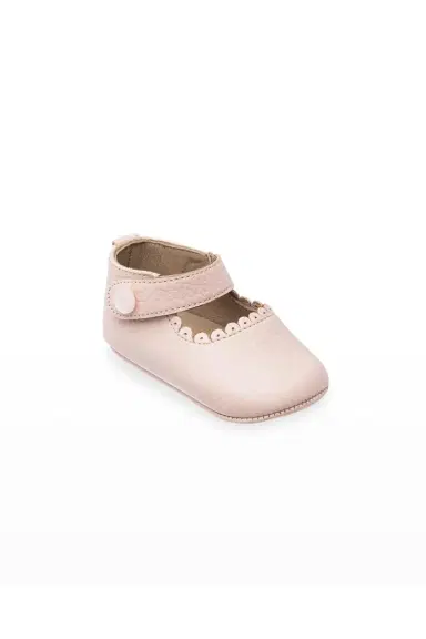 Elephantito Girl's Scalloped Leather Mary Jane | Thumbnail 4 Elephantito Girl's Scalloped Leather Mary Jane | Thumbnail 4
