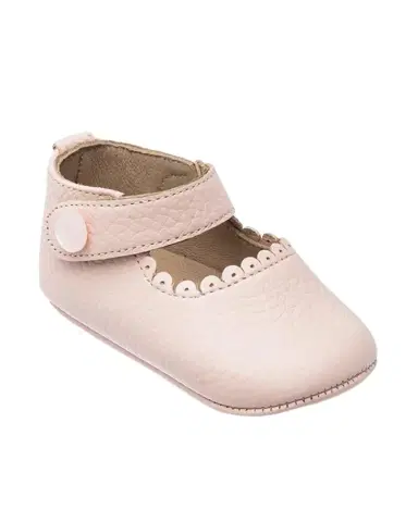 Elephantito Girl's Scalloped Leather Mary Jane | Thumbnail 1 Elephantito Girl's Scalloped Leather Mary Jane | Thumbnail 1