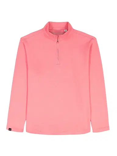 Robert Graham Men's Troland Quarter-Zip Pullover - Pink Lemonade | Thumbnail 1 Robert Graham Men's Troland Quarter-Zip Pullover - Pink Lemonade | Thumbnail 1