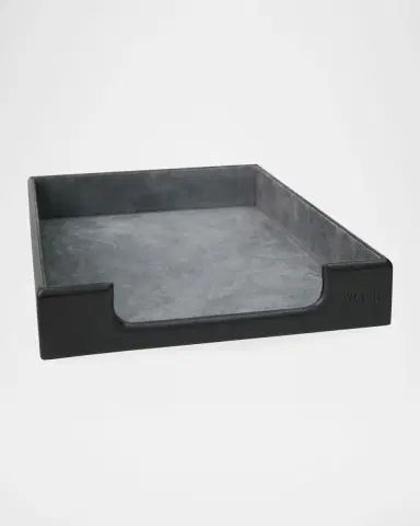 ROYCE New York Personalized Leather Letter Desk Tray | Thumbnail 3 ROYCE New York Personalized Leather Letter Desk Tray | Thumbnail 3