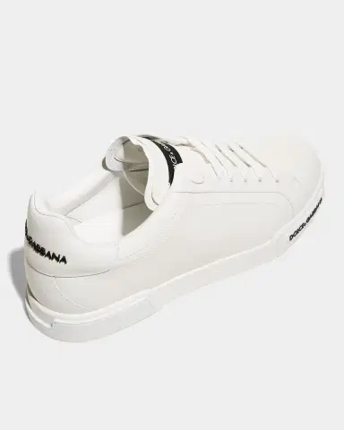 Dolce & Gabbana Men's Portofino Calf Leather Low-Top Sneakers | Thumbnail 3 Dolce & Gabbana Men's Portofino Calf Leather Low-Top Sneakers | Thumbnail 3