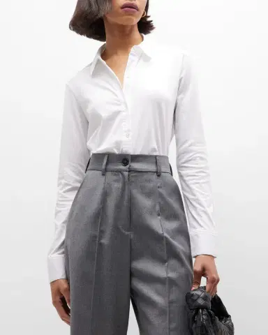 Theory Riduro Organic Cotton Button-Up Shirt | Thumbnail 4 Theory Riduro Organic Cotton Button-Up Shirt | Thumbnail 4