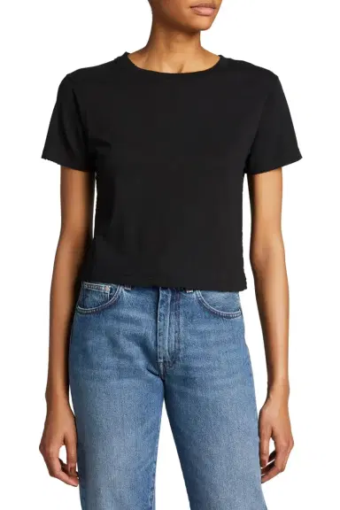 AMO Denim Babe Cropped Crewneck Tee | Thumbnail 3 AMO Denim Babe Cropped Crewneck Tee | Thumbnail 3