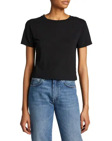 AMO Denim Babe Cropped Crewneck Tee | Thumbnail 1 AMO Denim Babe Cropped Crewneck Tee | Thumbnail 1