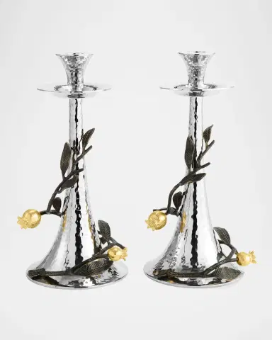 Michael Aram Pomegranate Candleholders, Set of Two | Thumbnail 2 Michael Aram Pomegranate Candleholders, Set of Two | Thumbnail 2