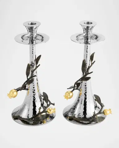 Michael Aram Pomegranate Candleholders, Set of Two | Thumbnail 3 Michael Aram Pomegranate Candleholders, Set of Two | Thumbnail 3