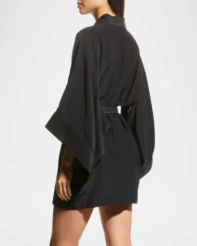 Kiki De Montparnasse Muse Silk Kimono Robe | Thumbnail 3 Kiki De Montparnasse Muse Silk Kimono Robe | Thumbnail 3