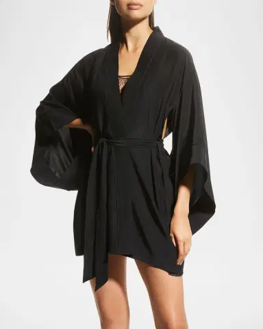 Kiki De Montparnasse Muse Silk Kimono Robe | Thumbnail 4 Kiki De Montparnasse Muse Silk Kimono Robe | Thumbnail 4