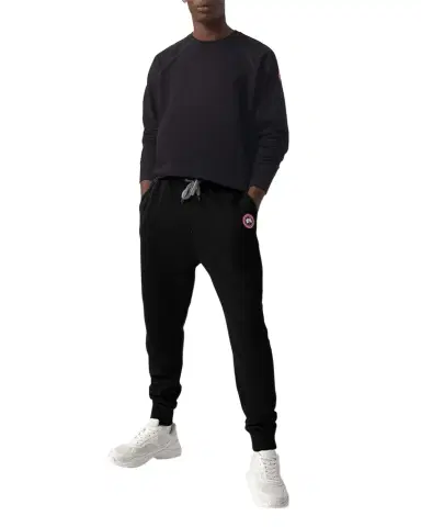 Canada Goose Men 's Huron Logo-Patch Sweatpants | Thumbnail 1 Canada Goose Men 's Huron Logo-Patch Sweatpants | Thumbnail 1
