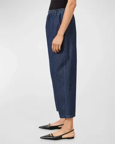Eskandar Denim Japanese Trousers | Thumbnail 7 Eskandar Denim Japanese Trousers | Thumbnail 7