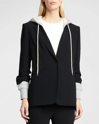 Cinq a Sept Hooded Khloe Jacket | Thumbnail 4 Cinq a Sept Hooded Khloe Jacket | Thumbnail 4