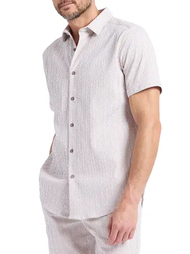 Robert Graham Men's Fornillo Short-Sleeve Shirt - Khaki | Thumbnail 4 Robert Graham Men's Fornillo Short-Sleeve Shirt - Khaki | Thumbnail 4