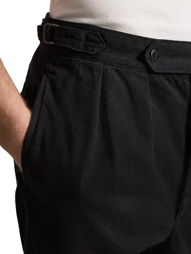 Polo Ralph Lauren Men's Rustic Tab-Waist Pleated-Front Cotton Twill Pants | Thumbnail 5 Polo Ralph Lauren Men's Rustic Tab-Waist Pleated-Front Cotton Twill Pants | Thumbnail 5