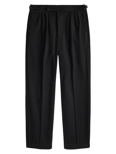 Polo Ralph Lauren Men's Rustic Tab-Waist Pleated-Front Cotton Twill Pants | Thumbnail 1 Polo Ralph Lauren Men's Rustic Tab-Waist Pleated-Front Cotton Twill Pants | Thumbnail 1