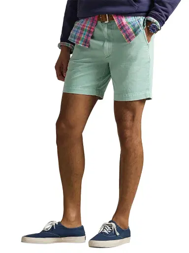 Polo Ralph Lauren Men's Montauk Flat-Front Cotton Shorts | Thumbnail 3 Polo Ralph Lauren Men's Montauk Flat-Front Cotton Shorts | Thumbnail 3