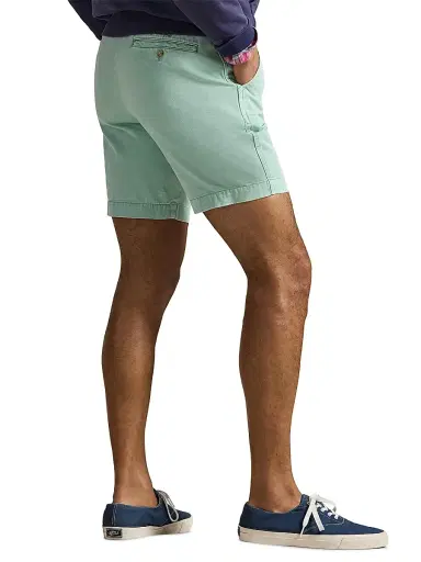 Polo Ralph Lauren Men's Montauk Flat-Front Cotton Shorts | Thumbnail 4 Polo Ralph Lauren Men's Montauk Flat-Front Cotton Shorts | Thumbnail 4