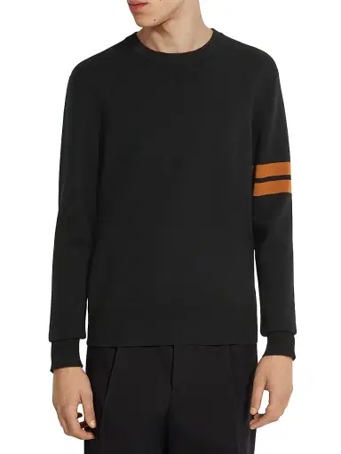 Zegna Men's High Performance Wool Sweater - Black - Size 48 | Thumbnail 2 Zegna Men's High Performance Wool Sweater - Black - Size 48 | Thumbnail 2
