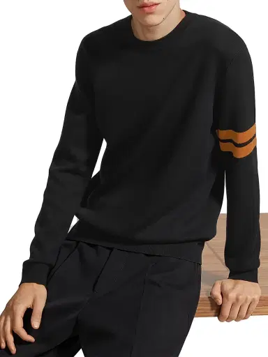 Zegna Men's High Performance Wool Sweater - Black - Size 48 | Thumbnail 5 Zegna Men's High Performance Wool Sweater - Black - Size 48 | Thumbnail 5