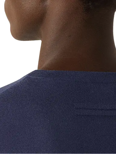 ZEGNA Men's Cashseta Crewneck Sweater - Dark Indigo Blue | Thumbnail 4 ZEGNA Men's Cashseta Crewneck Sweater - Dark Indigo Blue | Thumbnail 4
