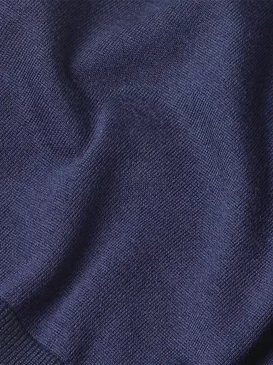 ZEGNA Men's Cashseta Crewneck Sweater - Dark Indigo Blue | Thumbnail 5 ZEGNA Men's Cashseta Crewneck Sweater - Dark Indigo Blue | Thumbnail 5