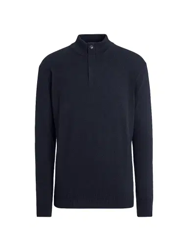 ZEGNA Men's Oasi Cashmere Sweater - Navy Blue Melange | Thumbnail 1 ZEGNA Men's Oasi Cashmere Sweater - Navy Blue Melange | Thumbnail 1