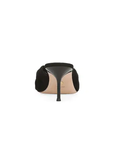 Veronica Beard Women's Tullia 65MM Gathered Suede Mules - Black | Thumbnail 3 Veronica Beard Women's Tullia 65MM Gathered Suede Mules - Black | Thumbnail 3