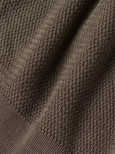 ZEGNA Men's Premium Cotton Polo Shirt - Dark Taupe | Thumbnail 5 ZEGNA Men's Premium Cotton Polo Shirt - Dark Taupe | Thumbnail 5