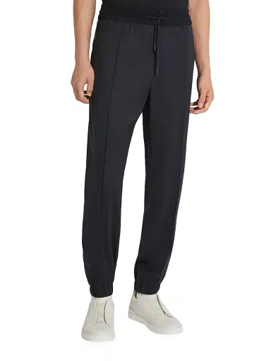 Zegna Men's High Performance Wool Joggers | Thumbnail 2 Zegna Men's High Performance Wool Joggers | Thumbnail 2