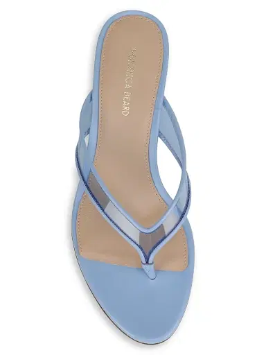 Veronica Beard Women's Clea 45MM Suede Wedge Sandals - Blue Jay - Size 10 | Thumbnail 4 Veronica Beard Women's Clea 45MM Suede Wedge Sandals - Blue Jay - Size 10 | Thumbnail 4