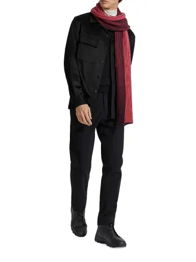 Zegna Men's Oasi Cashmere Alba Overshirt | Thumbnail 5 Zegna Men's Oasi Cashmere Alba Overshirt | Thumbnail 5