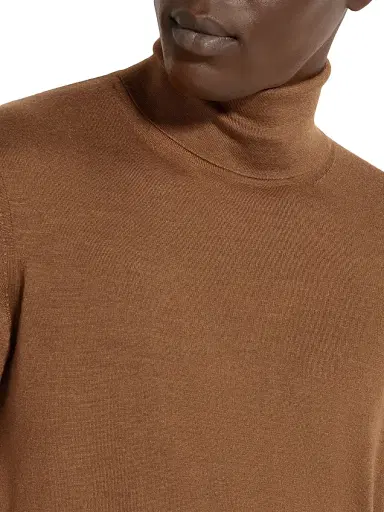 ZEGNA Men's Cashseta Turtleneck Sweater - Foliage Melange | Thumbnail 5 ZEGNA Men's Cashseta Turtleneck Sweater - Foliage Melange | Thumbnail 5