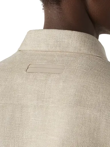 ZEGNA Men's Cashmere Linen and Silk Overshirt - Beige | Thumbnail 4 ZEGNA Men's Cashmere Linen and Silk Overshirt - Beige | Thumbnail 4