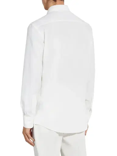 Zegna Men's Cashco Shirt - White - Size XXXL | Thumbnail 3 Zegna Men's Cashco Shirt - White - Size XXXL | Thumbnail 3