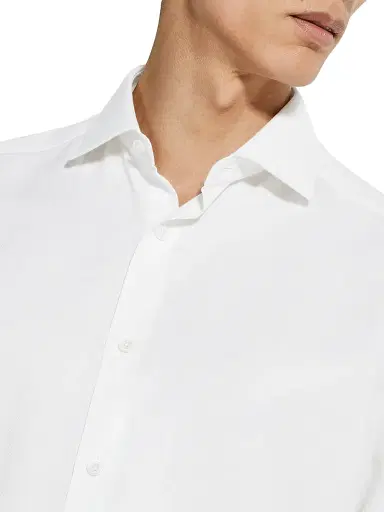 Zegna Men's Cashco Shirt - White - Size XXXL | Thumbnail 5 Zegna Men's Cashco Shirt - White - Size XXXL | Thumbnail 5