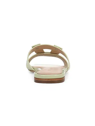 Veronica Beard Women's Via Slide Leather Sandals - Pistachio Green | Thumbnail 3 Veronica Beard Women's Via Slide Leather Sandals - Pistachio Green | Thumbnail 3
