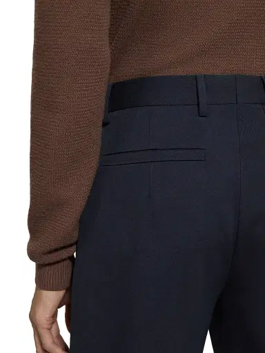 Zegna Men's Cotton and Wool Pants | Thumbnail 5 Zegna Men's Cotton and Wool Pants | Thumbnail 5