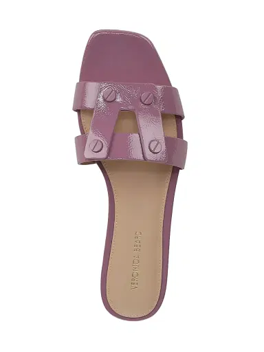 Veronica Beard Women's Via Slide Leather Sandals - Orchid Haze | Thumbnail 4 Veronica Beard Women's Via Slide Leather Sandals - Orchid Haze | Thumbnail 4