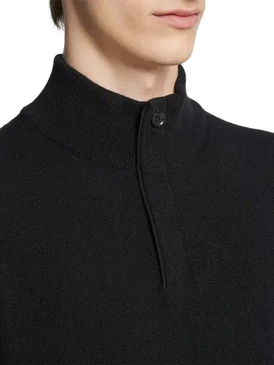 ZEGNA Men's Oasi Cashmere Sweater - Black | Thumbnail 5 ZEGNA Men's Oasi Cashmere Sweater - Black | Thumbnail 5