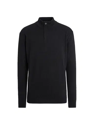 ZEGNA Men's Oasi Cashmere Sweater - Black | Thumbnail 1 ZEGNA Men's Oasi Cashmere Sweater - Black | Thumbnail 1