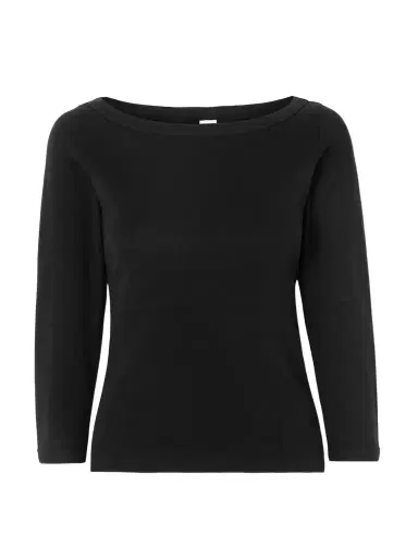 FLORE FLORE Steffi Ribbed Organic Cotton-jersey T-shirt | Thumbnail 1 FLORE FLORE Steffi Ribbed Organic Cotton-jersey T-shirt | Thumbnail 1