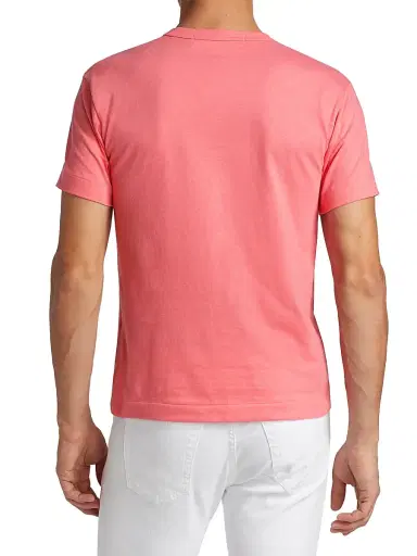 Comme des Garçons PLAY Men's Play Heart T-Shirt - Pink - Size Small | Thumbnail 5 Comme des Garçons PLAY Men's Play Heart T-Shirt - Pink - Size Small | Thumbnail 5