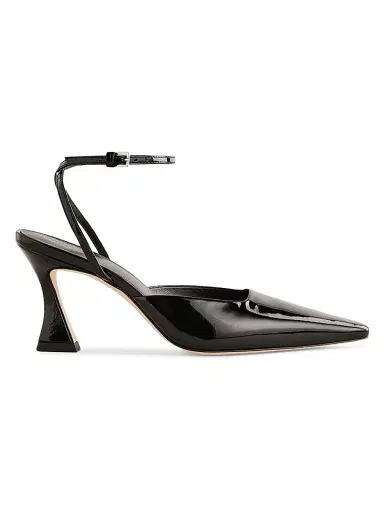 Reformation Women's Natasha 75MM Patent Leather Pumps - Black - Size 9 | Thumbnail 1 Reformation Women's Natasha 75MM Patent Leather Pumps - Black - Size 9 | Thumbnail 1