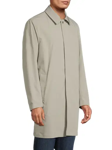 Sartorio Napoli Men's Reversible Stretch Nylon Hooded Jacket - Tan Brown | Thumbnail 4 Sartorio Napoli Men's Reversible Stretch Nylon Hooded Jacket - Tan Brown | Thumbnail 4