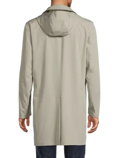 Sartorio Napoli Men's Reversible Stretch Nylon Hooded Jacket - Tan Brown | Thumbnail 5 Sartorio Napoli Men's Reversible Stretch Nylon Hooded Jacket - Tan Brown | Thumbnail 5