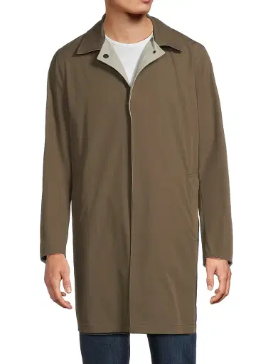 Sartorio Napoli Men's Reversible Stretch Nylon Hooded Jacket - Tan Brown | Thumbnail 6 Sartorio Napoli Men's Reversible Stretch Nylon Hooded Jacket - Tan Brown | Thumbnail 6
