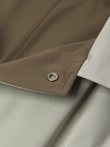 Sartorio Napoli Men's Reversible Stretch Nylon Hooded Jacket - Tan Brown | Thumbnail 7 Sartorio Napoli Men's Reversible Stretch Nylon Hooded Jacket - Tan Brown | Thumbnail 7